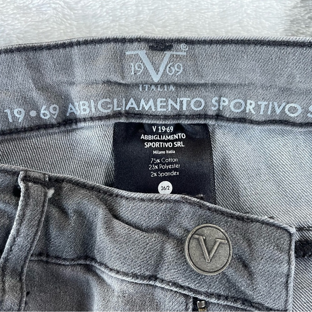 V 19*69 Giuliana Skinny Gray Jeans
